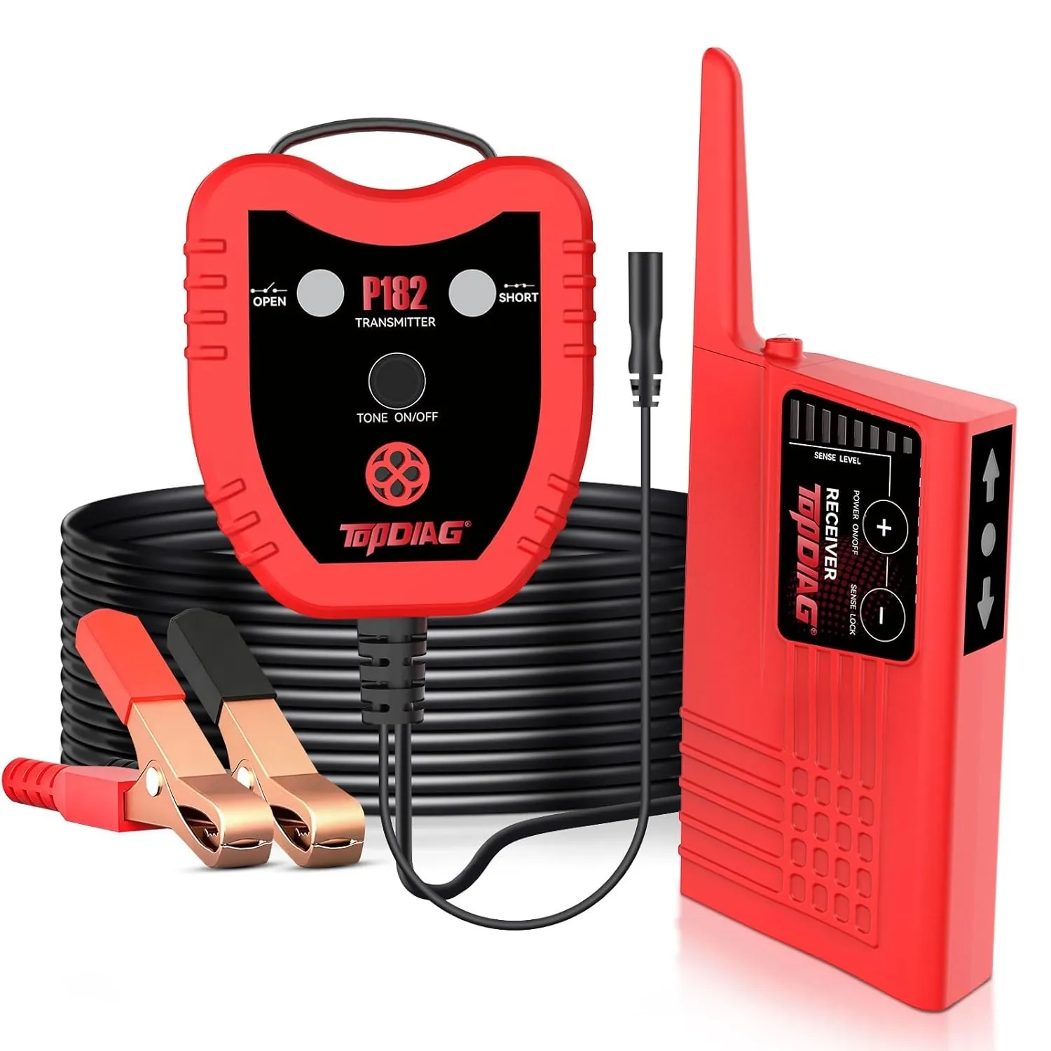 Automotive circuit tester in use during vehicle inspection